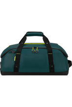 Load image into Gallery viewer, Dark Teal Blue Ecodiver Duffle Bag S