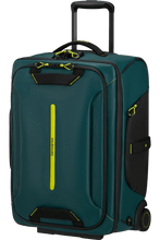 Load image into Gallery viewer, Dark Teal Blue Ecodiver Duffle with wheels / Backpack 55cm