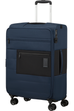 Load image into Gallery viewer, Samsonite Vaycay Spinner 66cm Medium Luggage (24”) – Navy Blue Expandable Suitcase