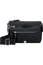 Load image into Gallery viewer, Black KARISSA Evo Shoulder Bag + Detachable Pouch