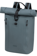 Load image into Gallery viewer, Dusty Blue Coatify Biz Rolltop Backpack 15.6"