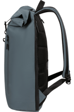 Load image into Gallery viewer, Dusty Blue Coatify Biz Rolltop Backpack 15.6"