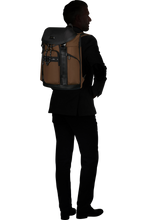 Load image into Gallery viewer, Relyon Brown Backpack M 15.6" + Flap