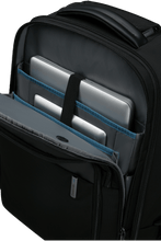 Load image into Gallery viewer, Black Evosight Wheeled Laptop Backpack 17.3"