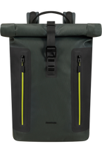 Load image into Gallery viewer, Dark Teal Green Coatify Biz Rolltop Backpack 15.6"