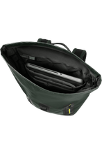 Load image into Gallery viewer, Dark Teal Green Coatify Biz Rolltop Backpack 15.6"