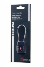 Load image into Gallery viewer, Samsonite Midnight Blue Luggage Cable Security Lock 3-Dial TSA