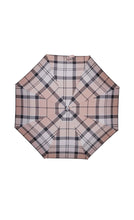 Load image into Gallery viewer, Samsonite Alu Drop S-Safe 3-Section Auto Open/Close Umbrella – Beige Check Compact Travel Umbrella