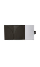 Load image into Gallery viewer, Samsonite Alu Fit-202 Slide-Up Wallet – Dark Brown Aluminium & Leather RFID Card Wallet