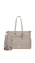 Load image into Gallery viewer, Samsonite Karissa Evo Travel Tote Bag 14.1” – Sand Beige Laptop Tote with Removable Pouch