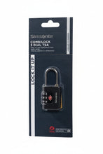 Load image into Gallery viewer, Samsonite Combilock Black Luggage Lock 3-Dial TSA