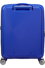 Load image into Gallery viewer, American Tourister SoundBox Blue 55cm Cabin Luggage – Expandable Spinner Suitcase