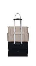 Load image into Gallery viewer, Samsonite Karissa Evo Travel Tote Bag 14.1” – Sand Beige Laptop Tote with Removable Pouch