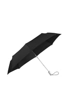 Load image into Gallery viewer, Samsonite Alu Drop S-Safe 3-Section Auto Open/Close Umbrella – Black Compact Travel Umbrella