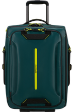 Load image into Gallery viewer, Dark Teal Blue Ecodiver Duffle with wheels / Backpack 55cm
