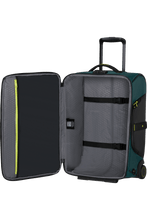 Load image into Gallery viewer, Dark Teal Blue Ecodiver Duffle with wheels / Backpack 55cm
