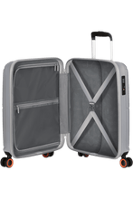 Load image into Gallery viewer, Silver Geopop 55cm Spinner Cabin Luggage
