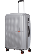 Load image into Gallery viewer, Silver Geopop Luggage Set - 55cm &amp; 77cm
