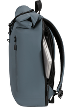Load image into Gallery viewer, Dusty Blue Coatify Biz Rolltop Backpack 15.6&quot;
