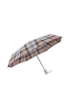 Load image into Gallery viewer, Samsonite Alu Drop S-Safe 3-Section Auto Open/Close Umbrella – Beige Check Compact Travel Umbrella
