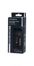 Load image into Gallery viewer, Samsonite Balck Adjustable Suitcase Strap - Luggage Strap with TSA Lock
