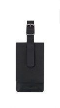 Load image into Gallery viewer, Samsonite Black Cowhide ID Leather Luggage Tag
