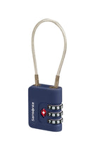 Load image into Gallery viewer, Samsonite Midnight Blue Luggage Cable Security Lock 3-Dial TSA
