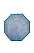 Load image into Gallery viewer, Samsonite Alu Drop S-Safe 3-Section Auto Open/Close Umbrella – Blue Dots Compact Travel Umbrella
