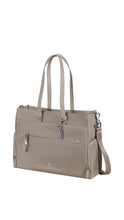 Load image into Gallery viewer, Samsonite Karissa Evo Travel Tote Bag 14.1” – Sand Beige Laptop Tote with Removable Pouch
