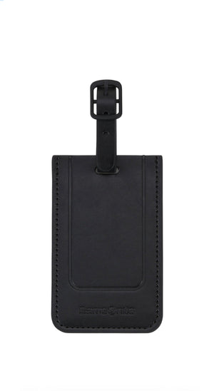 Black Id Rectangle Luggage Tag (Set Of 2)