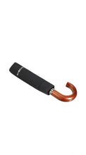Load image into Gallery viewer, Samsonite Wood Classic S 3-Section Auto Open/Close Umbrella – Black Crook Handle Umbrella

