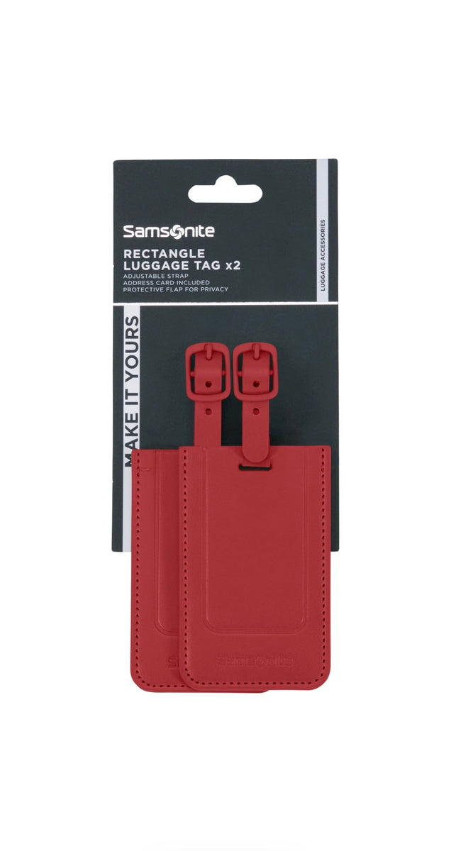 Samsonite Red ID Rectangle Luggage Tag (Set of 2) – Samsonite Malta