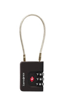 Load image into Gallery viewer, Samsonite Black Luggage Cable Security Lock 3-Dial TSA
