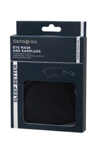 Load image into Gallery viewer, Samsonite Eye Mask &amp; Earplugs Set – Black Sleep Travel Kit
