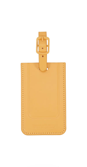 Yellow Id Rectangle Luggage Tag (Set Of 2)