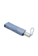Load image into Gallery viewer, Samsonite Alu Drop S-Safe 3-Section Auto Open/Close Umbrella – Blue Dots Compact Travel Umbrella
