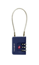 Load image into Gallery viewer, Samsonite Midnight Blue Luggage Cable Security Lock 3-Dial TSA
